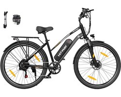 Hitway Elektrische Fiets BK27S - 28 Inch City Commuter EBike met Afneembare 36V 13Ah Lithium Batterij - Damesfiets - E-Bike met 250W Motor - 7 Versnellingen - IP54 Waterdicht