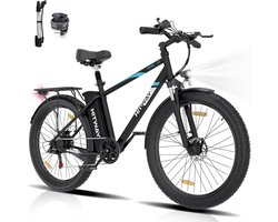 Hitway Elektrische Fiets BK3MS - 26*3.0 Inch Mountain EBike met Afneembare 48V 15Ah Lithium Batterij - City Commuter E-Bike met 250W Motor - 7 Versnellingen - IP54 Waterdicht