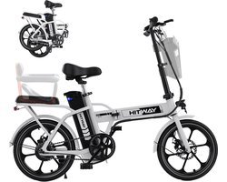 Hitway Elektrische Fiets - Opvouwbaar E-Bike - 16 Inch - 25km/u - Wit