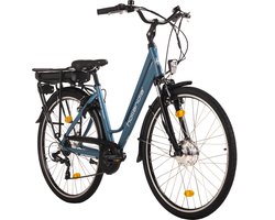 Hollandia Fiets (elektrisch) Dames e-city fiets 28'' Optima Basic Blauw 7 versnellingen - 46 cm