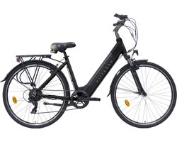 L' Amant Eco, elektrische damesfiets, 7sp, 10.4Ah, model 2023, zwart