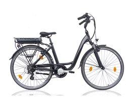 Le Bonheur elektrische damesfiets 13Ah 7sp 28 inch zwart