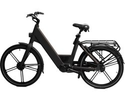 Ostrichoo Caesar E-Bike (zwart): Revolutionaire 540WH FastCap Batterij – Snelste Oplaadtechnologie, 120km Bereik, Brandveilig, Bafang Middenmotor, Onderhoudsvrij Comfort met Antilek Banden