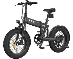 PVY Turbo elektrische fiets, 250 W motor, 48 V 13 Ah accu, 20 * 4,0 inch dikke banden, 25 km/u maximale snelheid, 100 km bereik, Shimano 7 versnellingen, mechanische schijfrem, voorverende voorvork en mechanische achterschokdemper