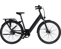 Rucanor Urban Plus Elektrische Fiets - E-bike 28 Inch - 49 cm - Achterwielmotor - Trapkrachtsensor - Hydraulische Schijfremmen - Matzwart