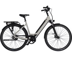 Rucanor Urban Plus Elektrische Fiets - E-bike 28 Inch - 53 cm - Achterwielmotor - Trapkrachtsensor - Hydraulische Schijfremmen - Grijsbruin