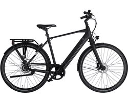 Rucanor Urban Plus Elektrische Fiets - Heren E-bike 28 Inch - 53 cm - Achterwielmotor - Trapkrachtsensor - Hydraulische Schijfremmen - Matzwart