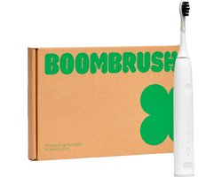 BOOMBRUSH Elektrische Tandenborstel - Sonische Tandenborstel - Wit - 90 Dagen Batterij - Duurzaam