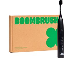 BOOMBRUSH Elektrische Tandenborstel - Sonische Tandenborstel - Zwart - 90 Dagen Batterij - Duurzaam