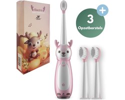 JT Products Sonische Elektrische Baby Tandenborstel Roze - Vanaf 1-4 Jaar - Oplaadbaar - Met Timer - 3 Poetsstanden - Peuter - Kind - Waterdicht - Cadeau Baby - Elektrische Tandenborstel Kinderen - Kindertandenborstel - Electrische Tandenborstel