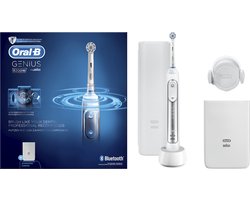 Oral-B Genius 8200W - Zilver - Elektrische Tandenborstel - Powered By Braun - 1 Handvat en 1 Opzetborstel