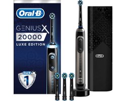 Oral-B Genius X 20000 - Luxe Edition Antracietgrijs - Elektrische Tandenborstel - 1 Handvat en 4 Opzetborstels