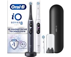 Oral-B iO 8 - Wit En Zwart - Elektrische Tandenborstels - Duopack