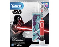 Oral-B Kids Oplaadbare Elektrische Tandenborstel - 1 Handvat Met Star Wars - Voor Kinderen Vanaf 3 Jaar