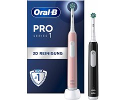 Oral-B PRO 1 - Elektrische Tandenborstel Roze + Extra Body Zwart