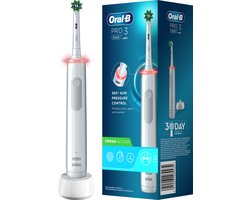 Oral-B Pro 3 3000 - Wit - Elektrische Tandenborstel - Ontworpen Door Braun - 1 Handvat en 1 opzetborstel