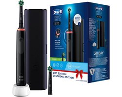 Oral-B Pro 3 3500 - Roterende tandenborstel  - Zwart - Gift edition - inclusief gratis travel case!