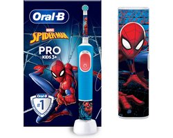 Oral-B Pro Kids Elektrische Tandenborstel - Spiderman Editie inclusief Reisetui - Voor Kinderen Vanaf 3 Jaar