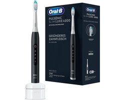 Oral-B Pulsonic Slim Luxe 4000 Matte Black - elektrische tandenborstel - zwart