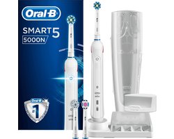 Oral-B Smart 5 5000 - Wit - Elektrische Tandenborstel - Powered by Braun - 1 Handvat en 3 Opzetborstels