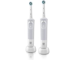 Oral-B Vitality 100 CrossAction Volwassene Roterende-oscillerende tandenborstel Grijs, Wit