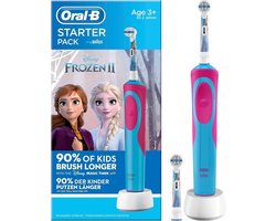 Oral-B Vitality Frozen - Elektrische Tandenborstel Voor Kinderen - 1 Handvat en 2 Opzetborstels