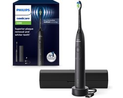 Philips Sonicare 5300 Series - Elektrische Tandenborstel - Zwart - Reisetui - Wittere tanden - HX7101/02