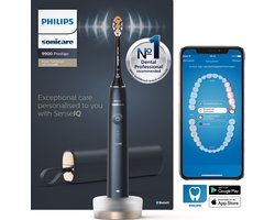 Philips Sonicare Prestige 9900 HX9992/12 - Elektrische tandenborstel met SenseIQ - Donkerblauw/Zwart