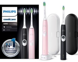 Philips Sonicare ProtectiveClean 4300 HX6800/35 - Elektrische tandenborstel - Roze & Zwart