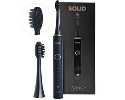 Solid Brush - Elektrische Tandenborstel - Sonische Tandenborstel - Ontwikkeld door Professionals - 6 Verschillende Standen - Zwart/Goud