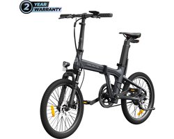 ADO - ADO Air 20S - elektrische vouwfiets- ado ebike - Hydraulische schijfremmen - vering voorvork - 20inch 36V 9.6ah -Donker Grijs