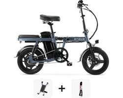 Black Friday Super Deal! | ENGWE T14 Vouwfiets - Grijs + Kettingslot + telefoonhouder - 250W - Elektrische Vouwfiets