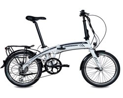 Chrisson EF1 Elektrische Fiets 20 Inch - Vouwfiets 30 cm - 8 Versnellingen - V-Brakes - Wit