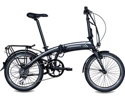 Chrisson EF1 Elektrische Fiets 20 Inch - Vouwfiets 30 cm - 8 Versnellingen - V-Brakes - Zwart