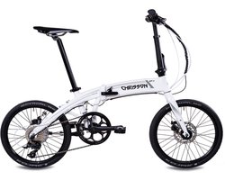 Chrisson EF3 Elektrische Fiets 20 Inch - Vouwfiets 32 cm - 9 Versnellingen - Mechanische Schijfremmen - Wit