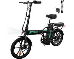 ELEKGO Elektrische Fiets EG05 - 16 Inch City Commuter EBike met Afneembare 36V 8.4Ah Lithium Batterij - Opvouwbaar E-Bike met 250W Motor