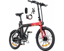 ENGWE P20 Ace Limited Edition opvouwbare elektrische fiets, koolstofriem, 36 V 9,6 Ah batterij, 100 km bereik, hydraulische schijfrem, 18,5 kg lichtgewicht, richtingaanwijzer