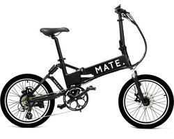 MATE City - 250W Legacy Black - elektrische vouwfiets - 80km range - Opvouwbaar - Volledig geveerd -  Kleur display