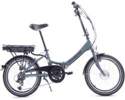 Minerva E-Foldo Elektrische Vouwfiets 20 Inch - 33 cm - 7 Versnellingen - V-Brakes - Matgroen