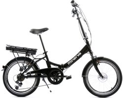 Minerva E-Foldo Elektrische Vouwfiets 20 Inch - 33 cm - 7 Versnellingen - V-Brakes - Zwart