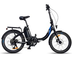 Urbanbiker Mini | Elektrische fiets Opvouwbare | Autonomie 100KM | Zwart | 20"