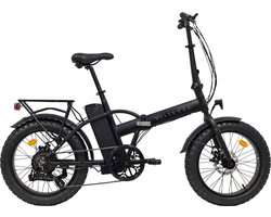 Villette le Gros, elektrische vouw fatbike 10.4Ah 7sp 20 inch zwart