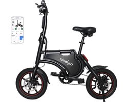 Windgoo B5 - Elektrische fiets - Vouwfiets - E Bike - 14 Inch - 250W - APP - Zwart