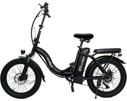 Windgoo E20 Urban- Elektrische Fiets - E-bike - 20Inch - 12.5Ah - APP - Fat Tire - 7 Speed Shimano - Zwart