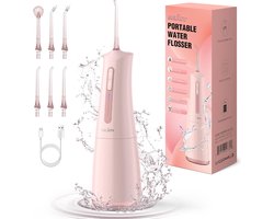 Draadloze Waterflosser met 4 Modi en 6 Sproeiers voor Optimale Mondverzorging