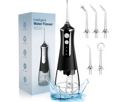 GlobeGoods® - Waterflosser - Monddouche - Mondhygiëne - Mondverzorging - Elektrisch Flosapparaat - Oplaadbaar - Zwart