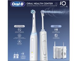 Oral-B iO4 & OxyJet Volwassene Roterende-oscillerende tandenborstel Wit