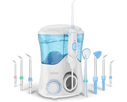 Waterflosser - Monddouche - Draadloos - Mondverzorging - met 10 drukniveaus en 8 sproeiers, IPX7 waterdicht, 600ml orale irrigator voor thuis