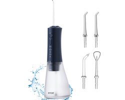 Waterflosser - Monddouche met 4 Opzetstukken - 3 Standen - IPX7 Waterproof - Draadloos - RYER