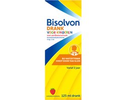 Bisolvon Drank Voor Kinderen Aardbeiensmaak - 1 x 125 ml